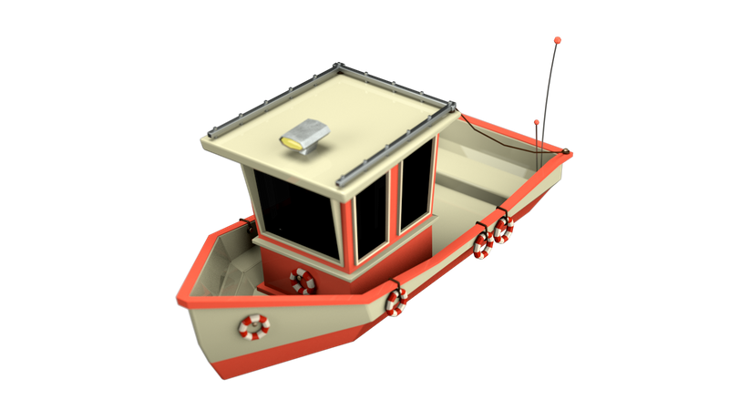 Boat  3D Illustration