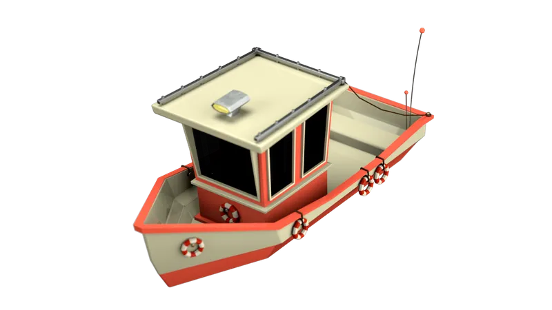 Boat  3D Illustration