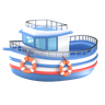 3d boat logo