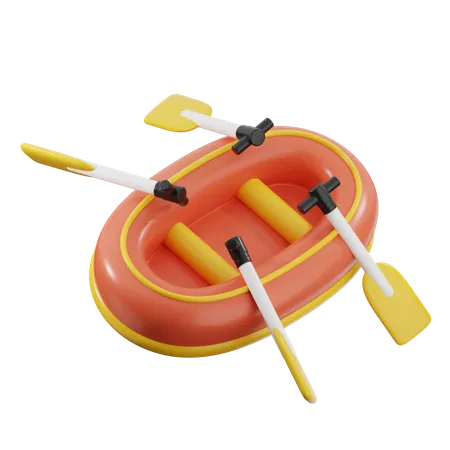 Boat Rafting  3D Icon