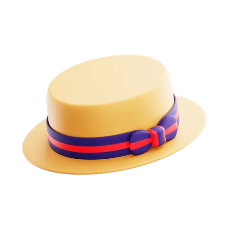Boater Hat  3D Icon