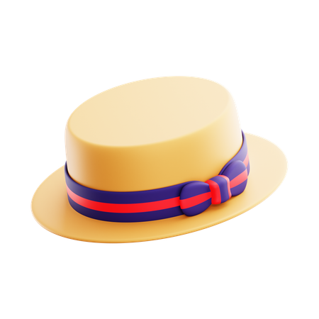Boater Hat  3D Icon