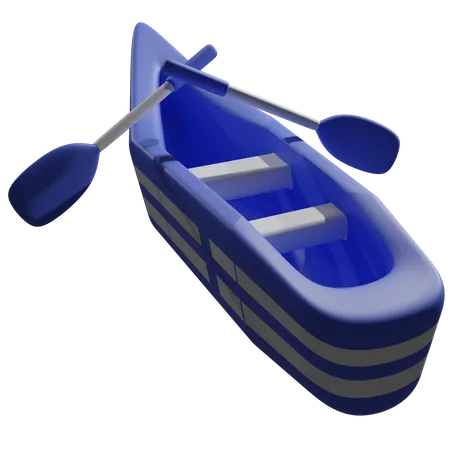 Boats and oars  3D Icon