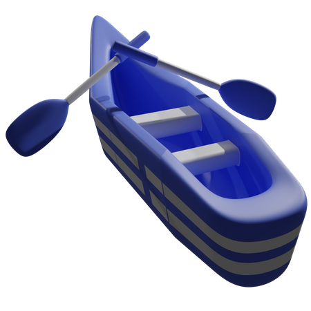 Boats and oars  3D Icon