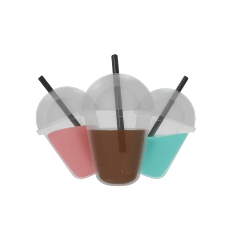 Boba Drink  3D Icon