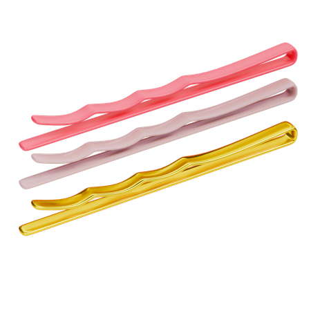 Bobby Pins  3D Icon
