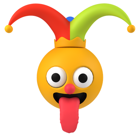 Emoji de bobo da corte  3D Icon