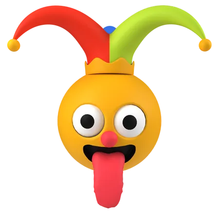 Emoji de bobo da corte  3D Icon