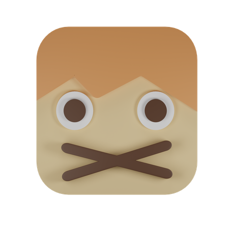 Boca cruzada  3D Emoji