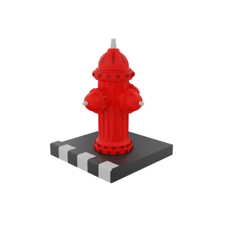 Boca de incendio  3D Illustration