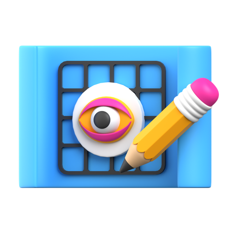 Bosquejo visual  3D Icon