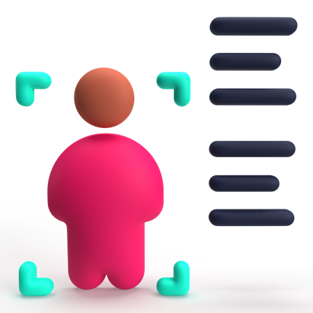Body Scan  3D Icon