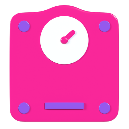 Body Weight Scale 3D Illustration