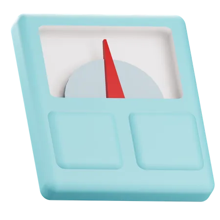 3 D Body Weight Scale Illustration With Transparetnt Background 3D Icon