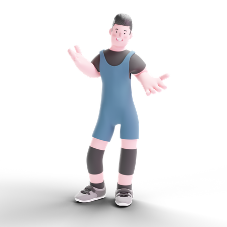 Bodybuilder  3D Illustration