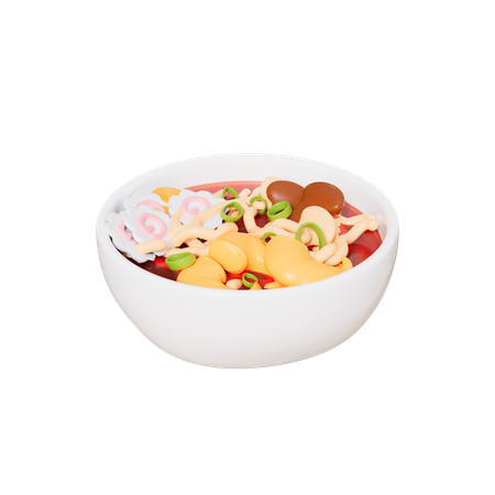 Nouilles ramen au bœuf  3D Icon