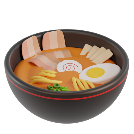 Nouilles ramen au bœuf  3D Icon