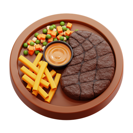 Steak de bœuf  3D Icon