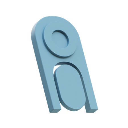Bogen flache Scheibe  3D Icon