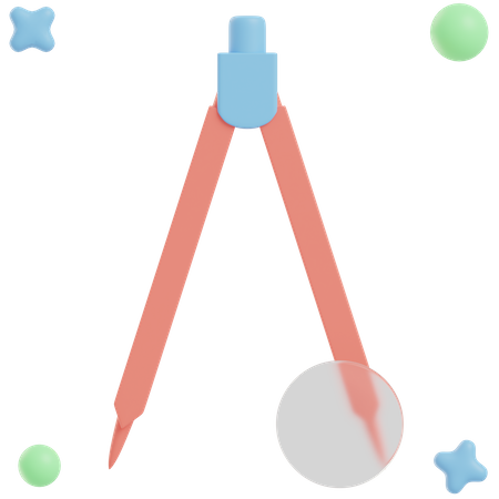 Bogenkompass  3D Illustration