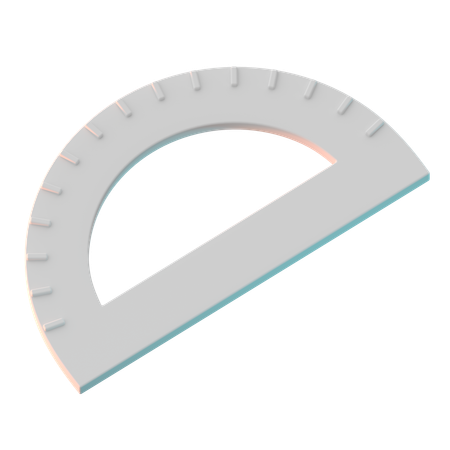 Bogenlineal  3D Icon