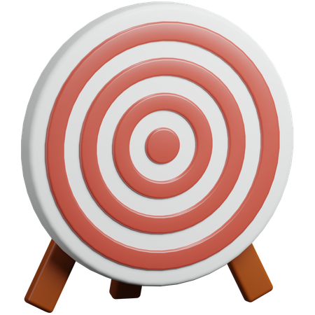 Bogenschießen Bulls Eye  3D Icon