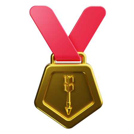 Bogenschießen-Medaille  3D Icon