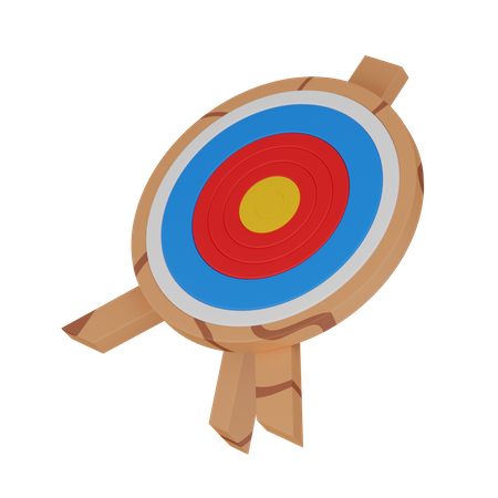Zielscheibe für Bogenschießen  3D Icon