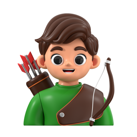 Bogenschütze  3D Icon