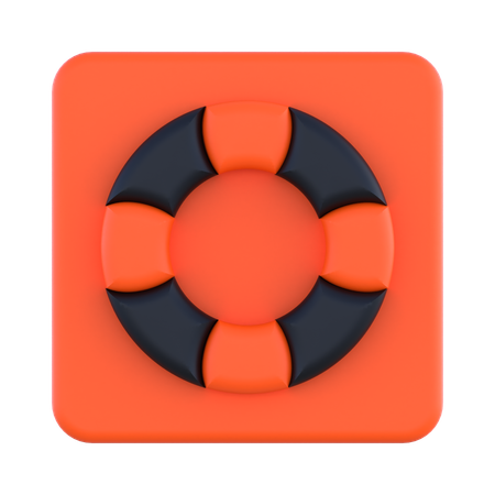 Bóia salva-vidas  3D Icon