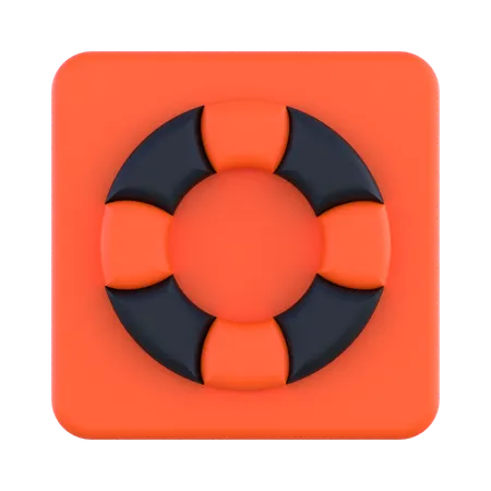 Bóia salva-vidas  3D Icon