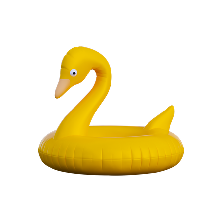 Bóia salva-vidas de pato  3D Illustration