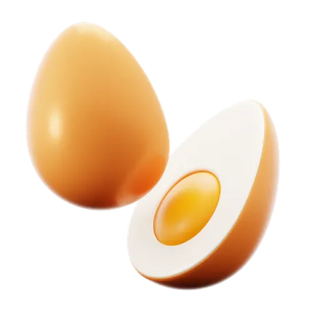 Egg Healthy Organic Protein 3 D Icon Illustration Render Design 3D Icon