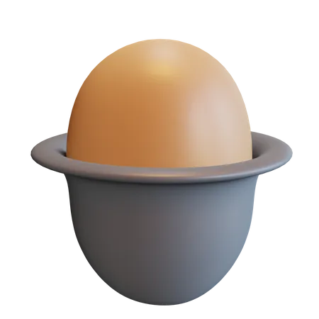 Boil Egg  3D Illustration