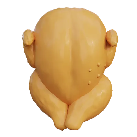 Boiled chicken  3D Icon