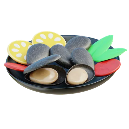 Boiled clams  3D Icon