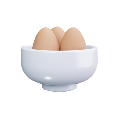 Boiled Egg  3D Icon