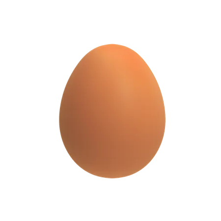 Boiled Egg  3D Illustration