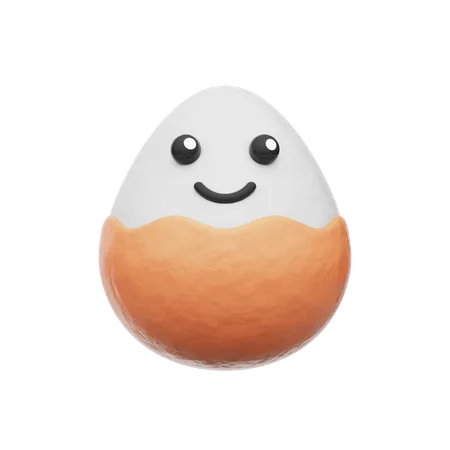 Boiled Egg  3D Icon