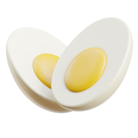 Boiled Egg  3D Icon