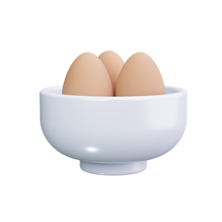 Boiled Egg  3D Icon