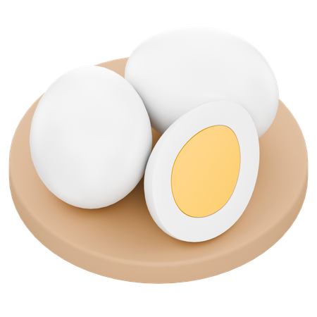 Boiled Egg  3D Icon