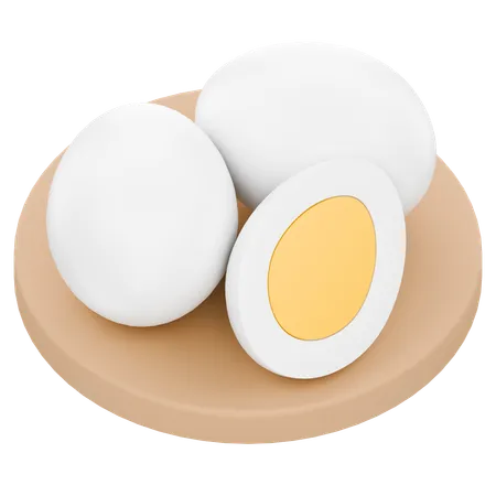 Boiled Egg  3D Icon