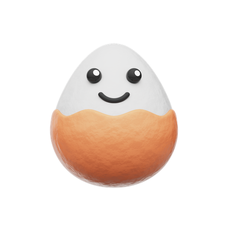 Boiled Egg  3D Icon