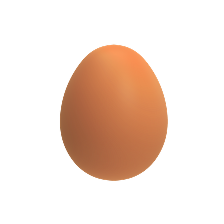 Boiled Egg  3D Illustration