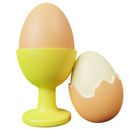 Boiled Eggs 3D Icon