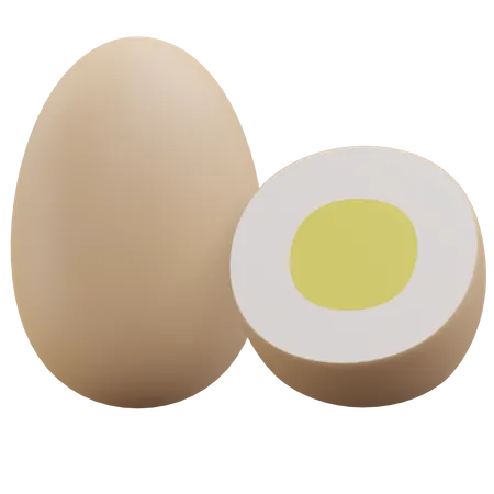 Egg Grocery 3 D Icon Illustration With Tranparent Background 3D Icon