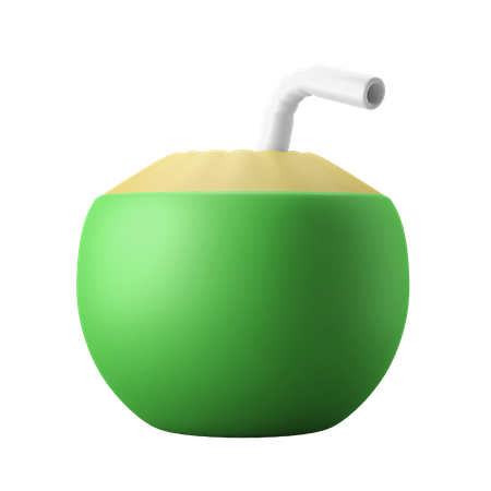 Boisson à la noix de coco  3D Icon