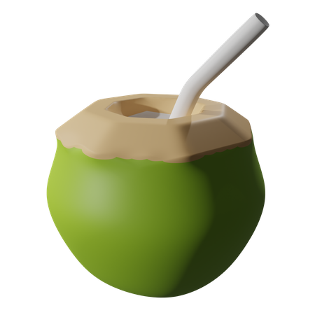 Boisson à la noix de coco  3D Icon