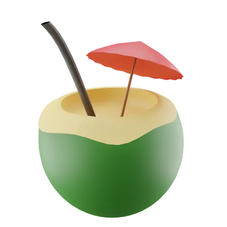 Boisson à la noix de coco  3D Icon